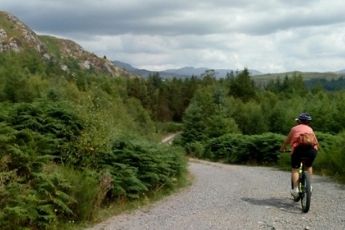 Connie on her ebike in West Cumbria