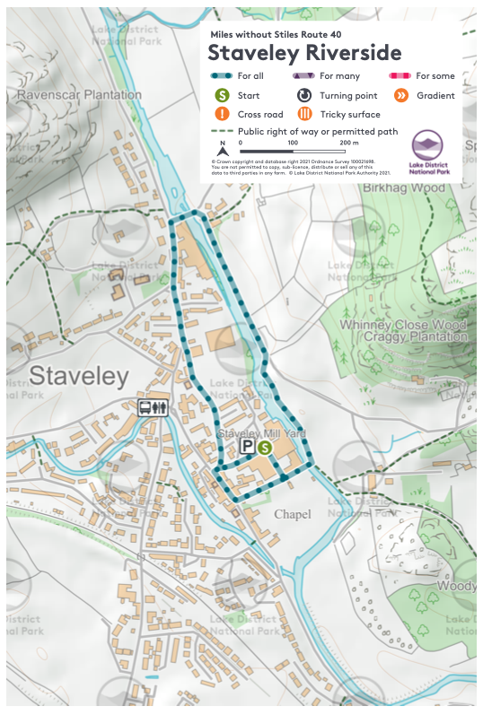 Map of the walk route