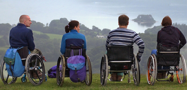 Wheelchair users from Calvert Trust copyright Charlie Hedley