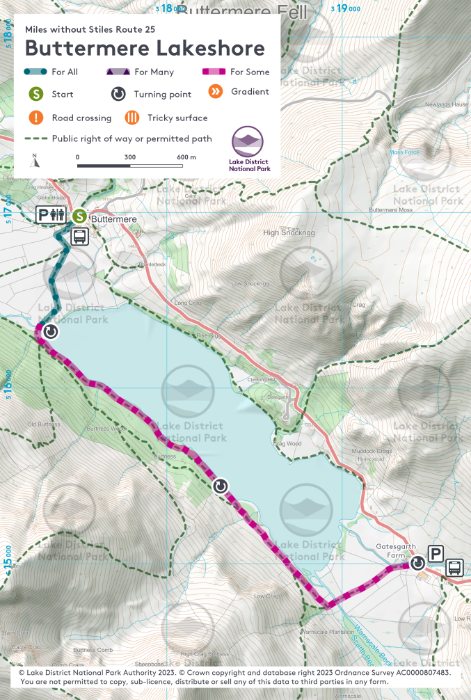 Map of the walk route