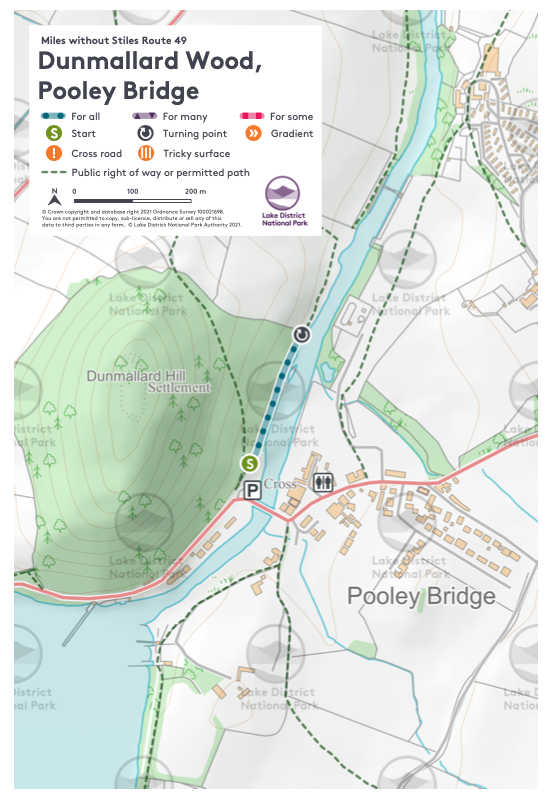 Map of the walk route