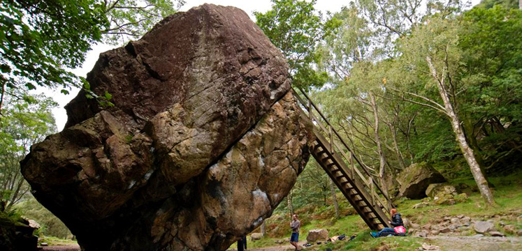 The Bowderstone in Borrowdale copyright Charlie Hedley