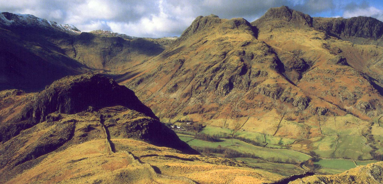 View of the Langdale valley