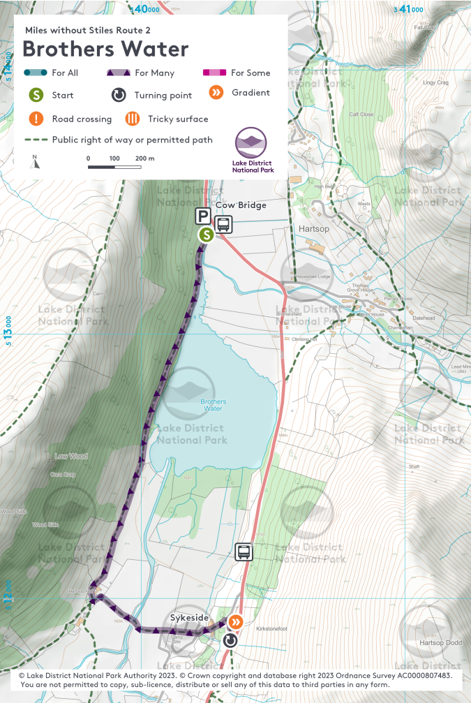 Map of the walk route