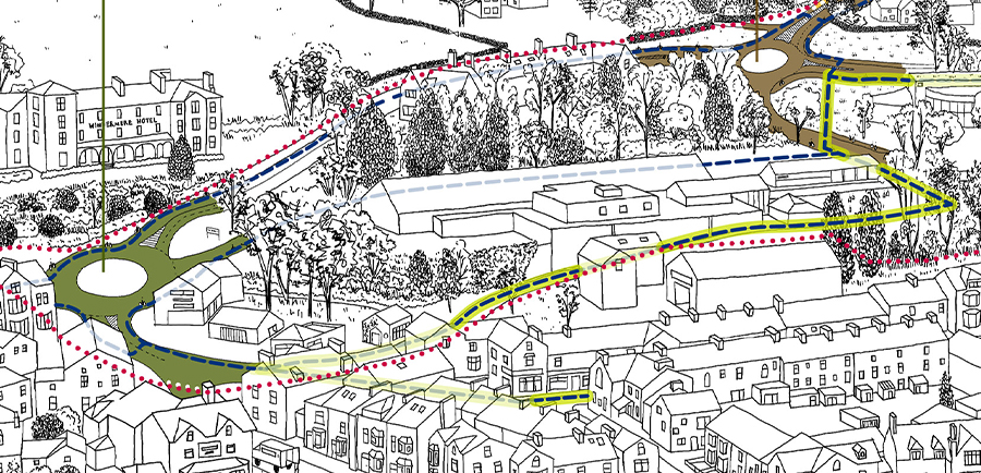 Illustration of traffic movement