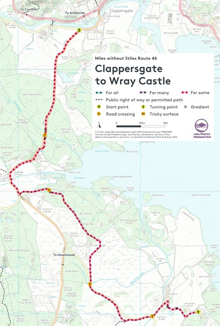 Map of the walk route