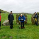 The Lake District Archaeology Volunteer Network carrying out a field survey at Swinside Stone Circle.