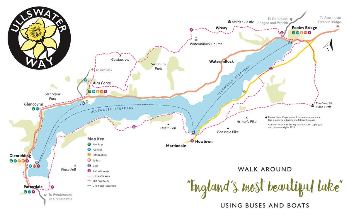 Ullswater Way map