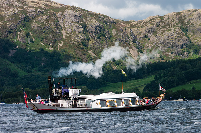 Steam yacht gondola on Coniston Water