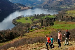 Walkers on the Ullswater Way