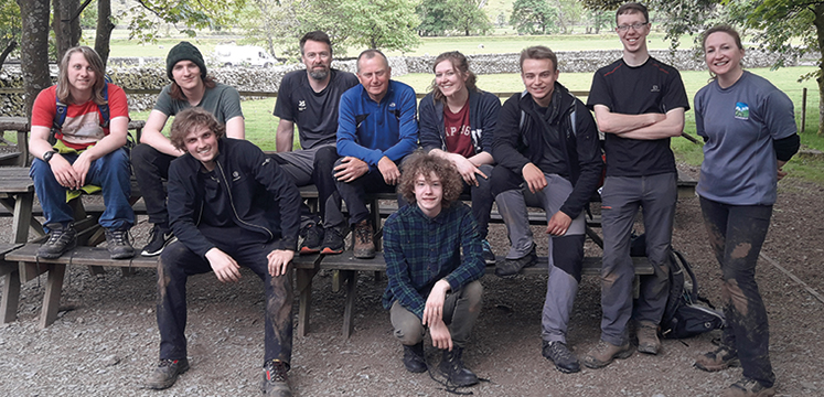 Young Rangers working in the Lake District National Park.