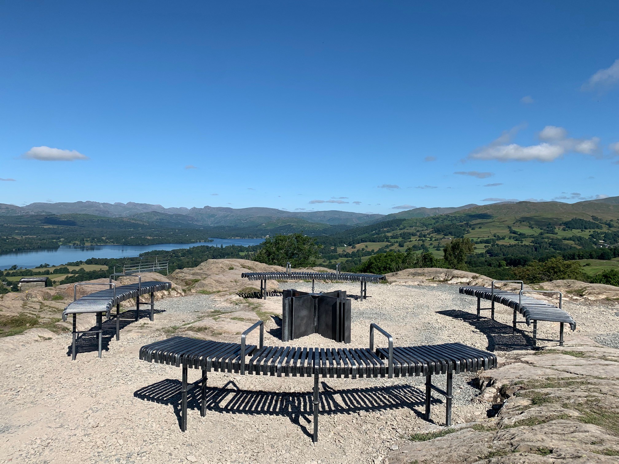 View from the summit of Orrest Head fell over Lake Windermere.