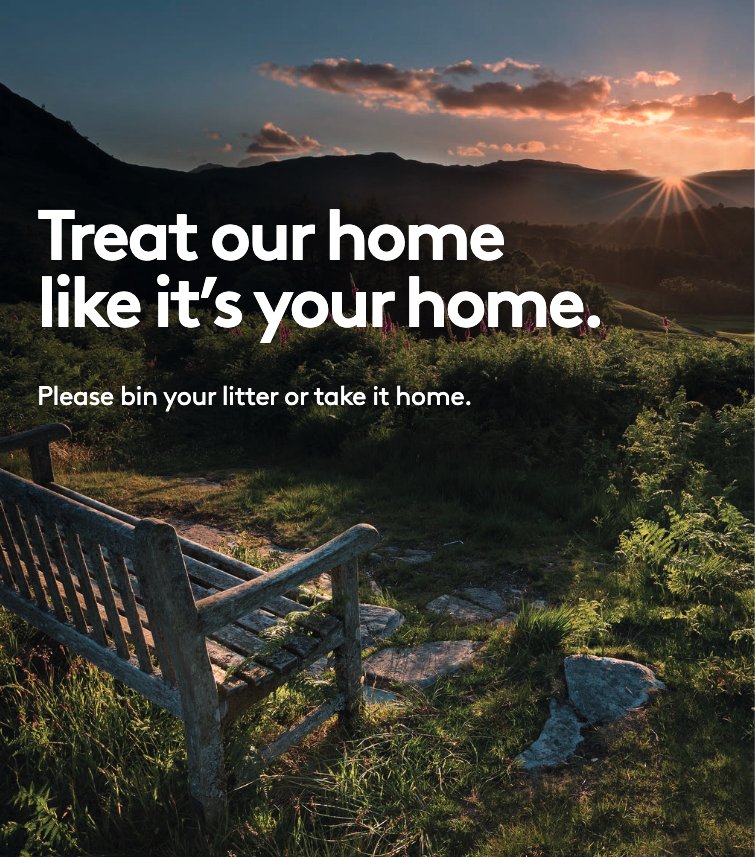 Treat our home like its your home. Please bin your litter or take it home.