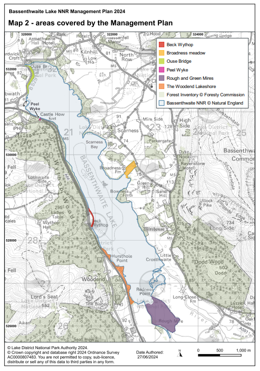 map 2 areas covered by management plans