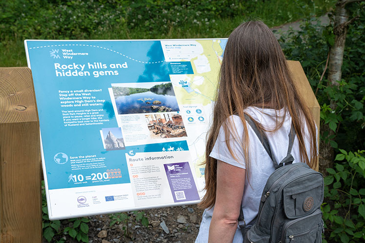 Interpretation Board along West Windermere Way