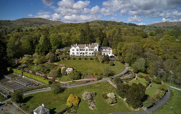 Overhead photograph of Brockhole