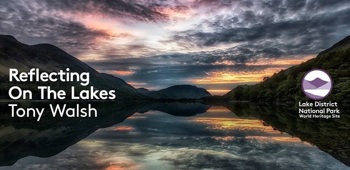 Lake District hills reflecting on a lake