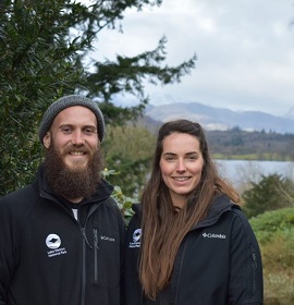 Oli Barnes and Victoria Ireland at Brockhole.