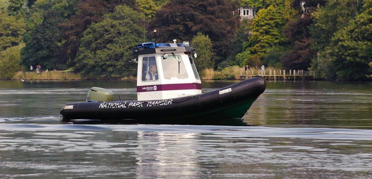 Lake Ranger boat patrolling on Windermere copyright Dave Willis