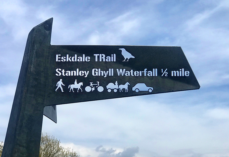 Eskdale Trail sign