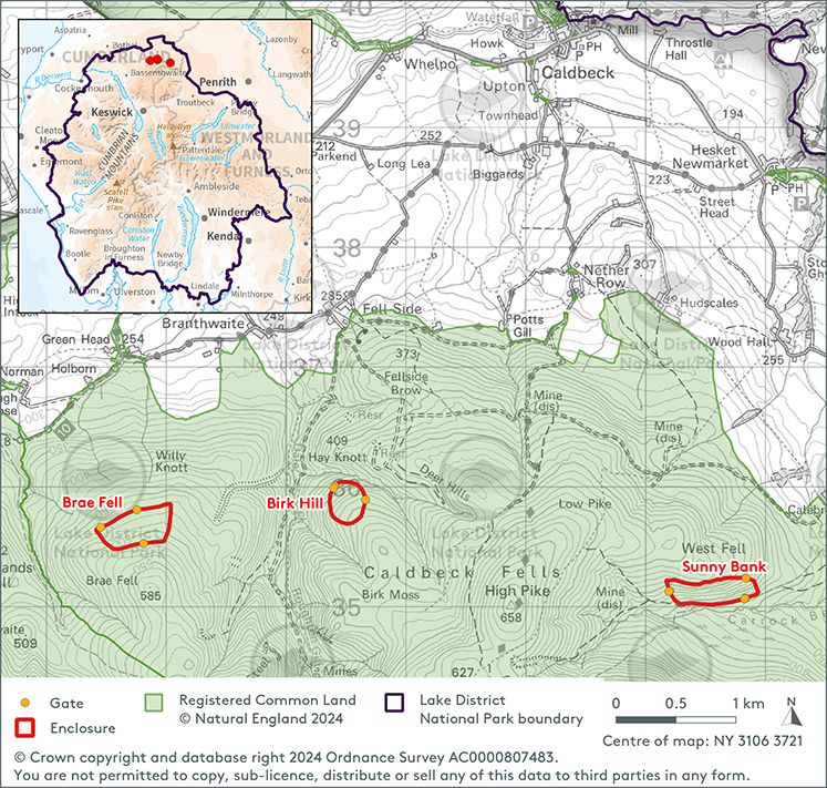 Caldbeck Common Enclosures