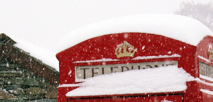 Telephone box in the snow copyright Steve Reeve