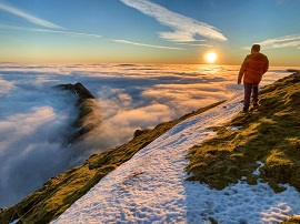 Photo shows guest blogger Jay Mistry out on the fells in the Lake District.