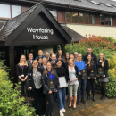 Our Planning Team stood with their awards at Wayfaring House