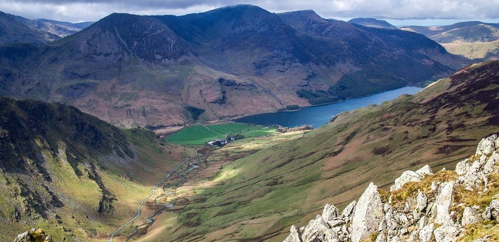 Lake District view on a summers day. 