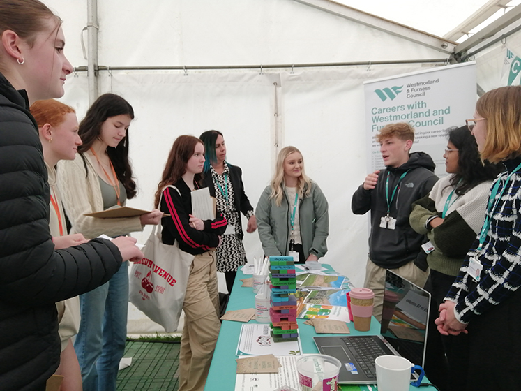 Photo of pupils on Green Careers Skills Day