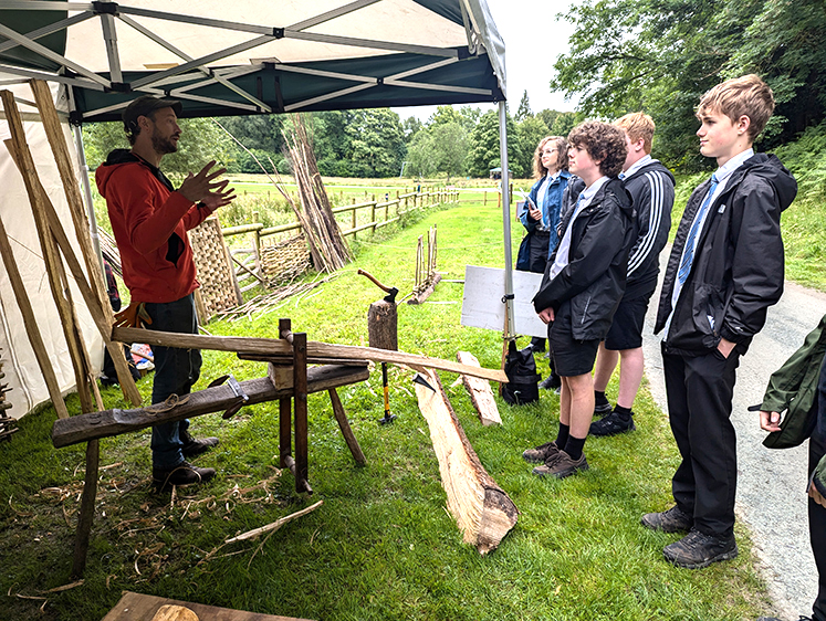 Demonstration to pupils at Brockhole on Green Careers Skills Day