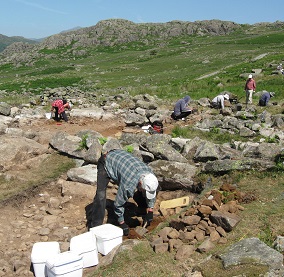 Excavations in June in the Duddon Valley 