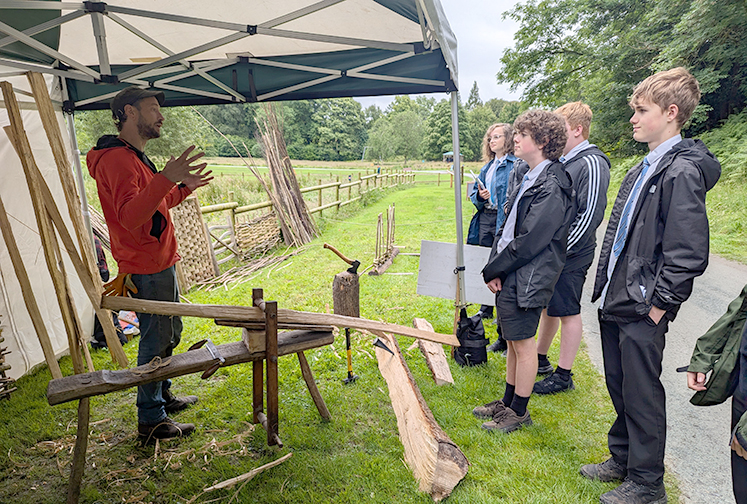 Green Careers and Skills Day - demonstration of woodland crafting