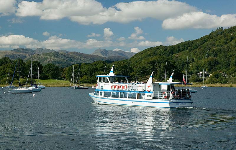 Cruise boat on Windermere