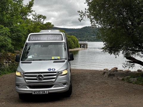 Photo of hte Ullswater Hopper bus