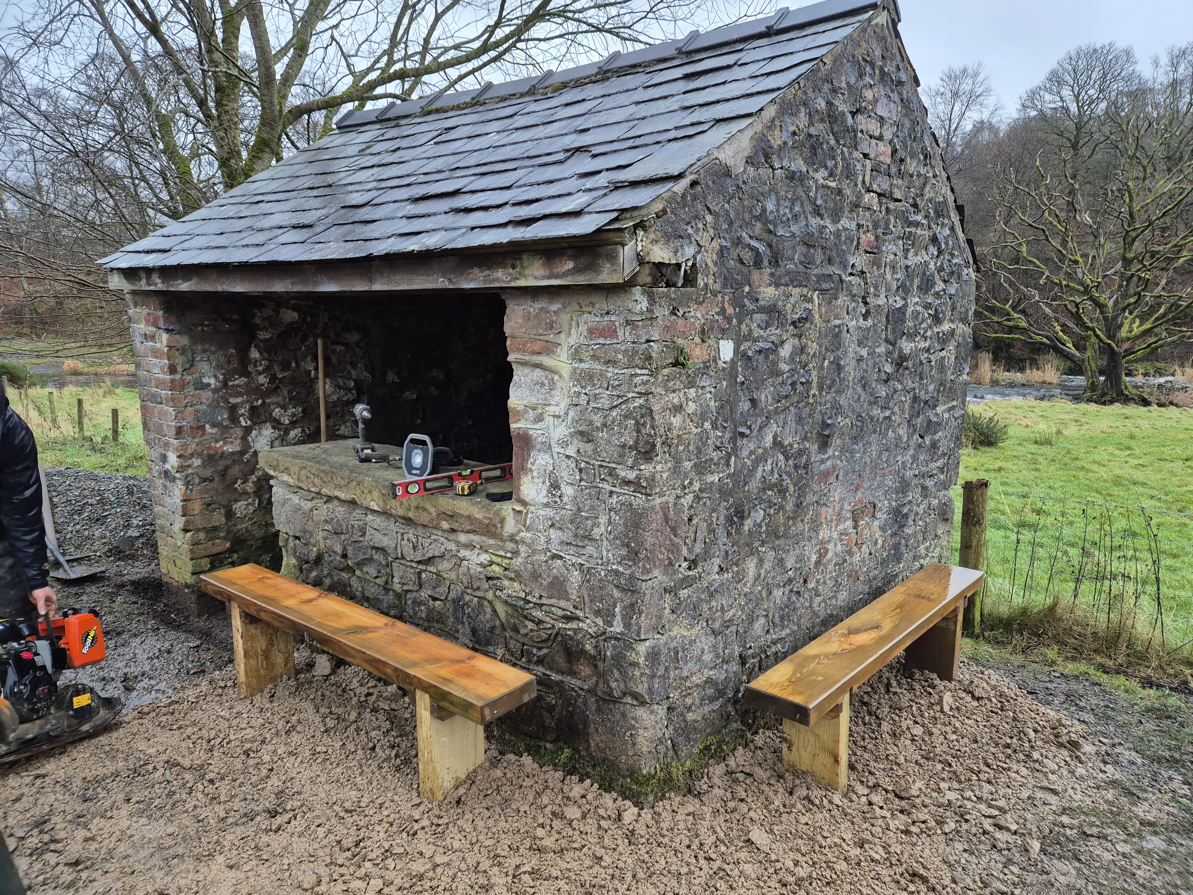 Platelayers hut in Brundholme Bottom, Keswick, after renovations