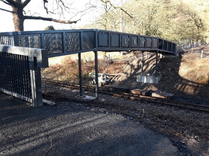 Works building - bridge over railway