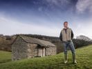 Farmer Keith Hodgson at repaired Arklid Barn, Nibthwaite - James O Davies / Historic England