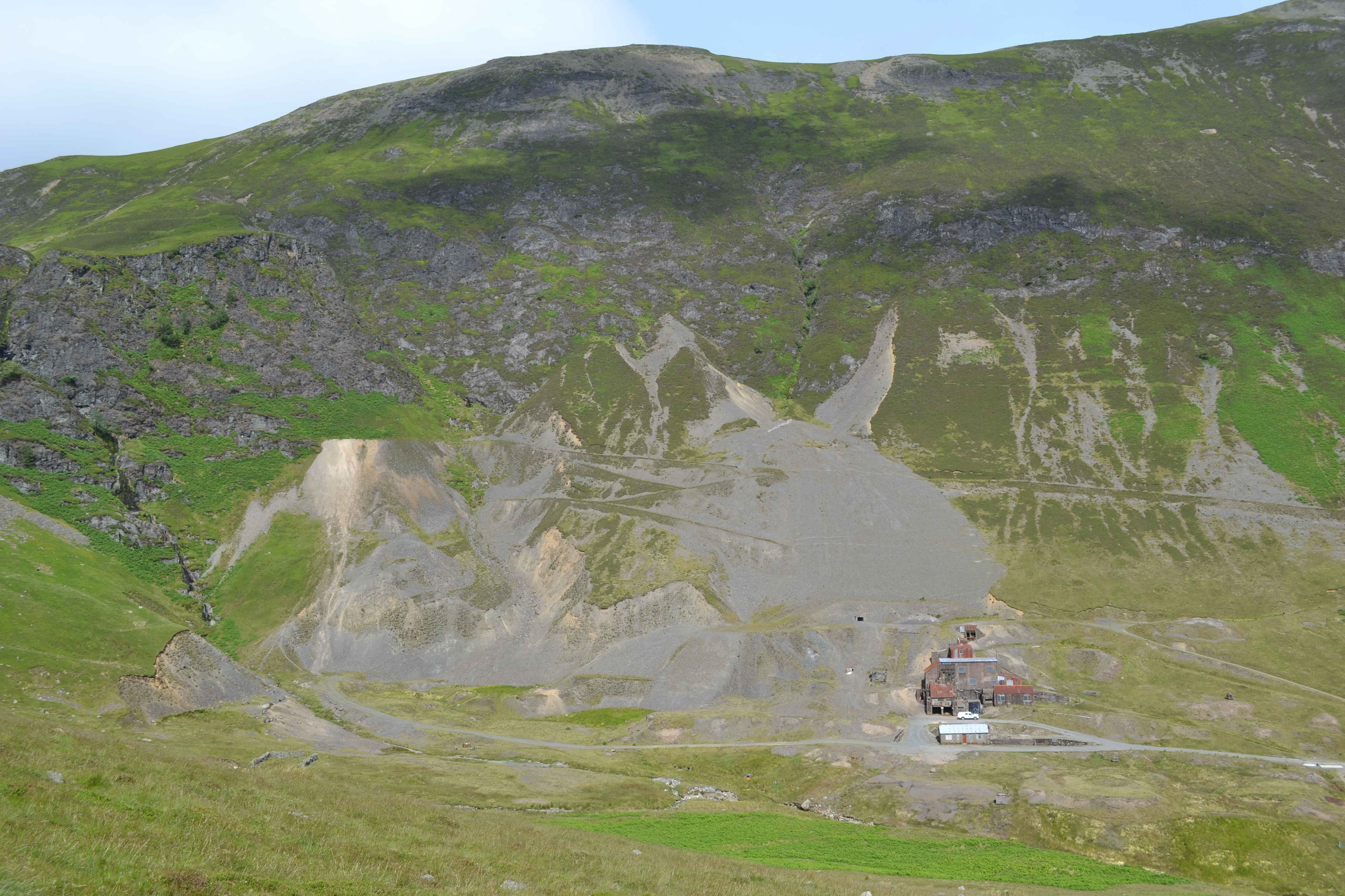 Scree above Force Crag Mine