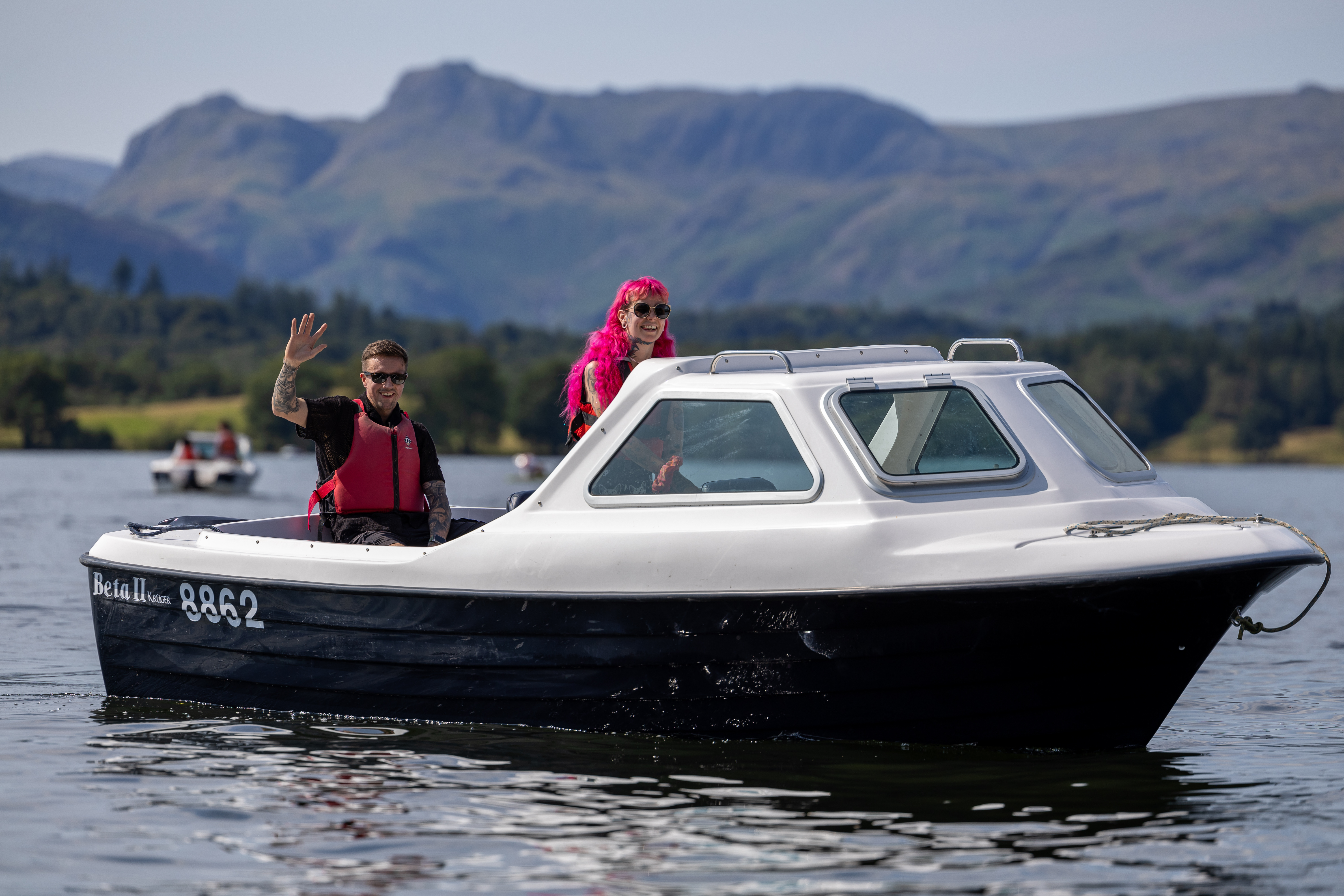 Boat on Lake Windermere - Brockhole