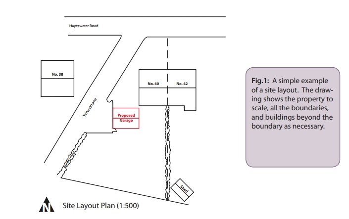 Site layout plan example