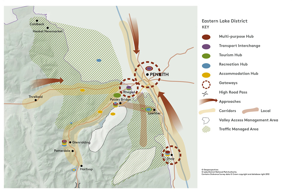 Visitor Movement Map Eastern Lake District