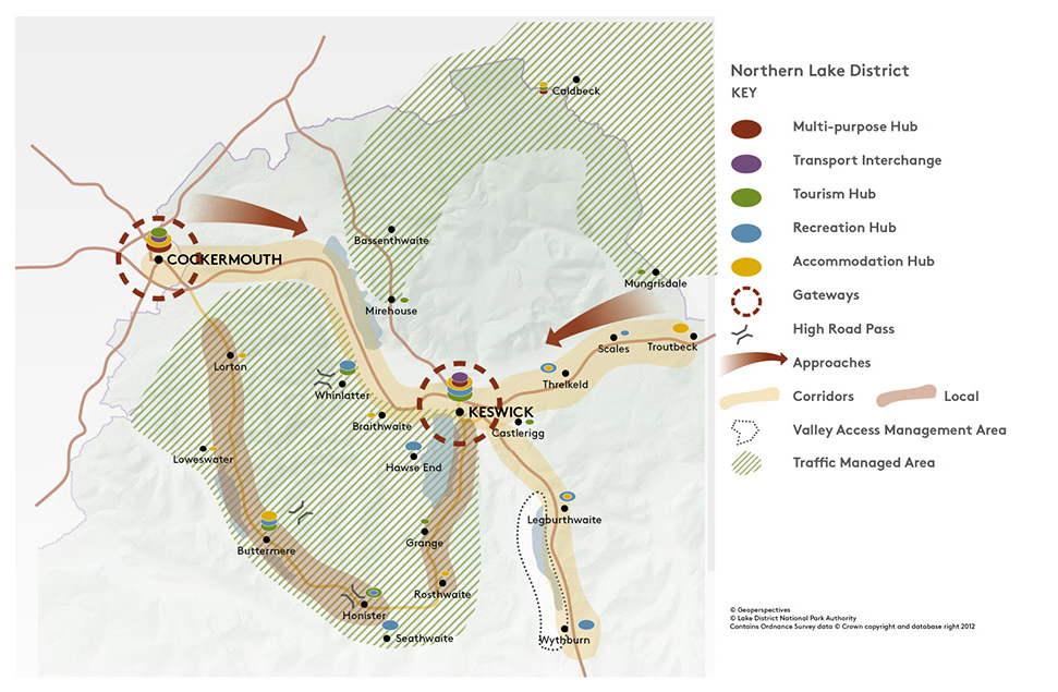 Visitor Movement Map Northern Lake District
