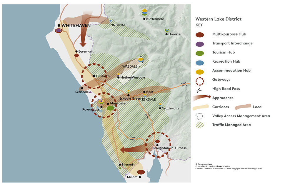 Visitor Movement Map Western Lake District