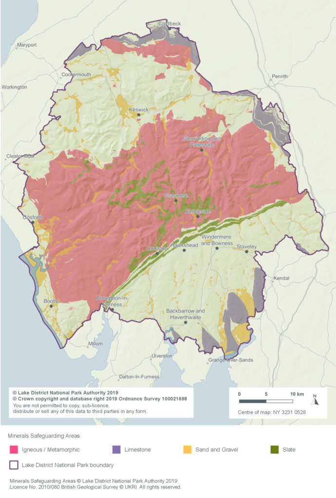 Extent of Minerals Safeguarding Areas