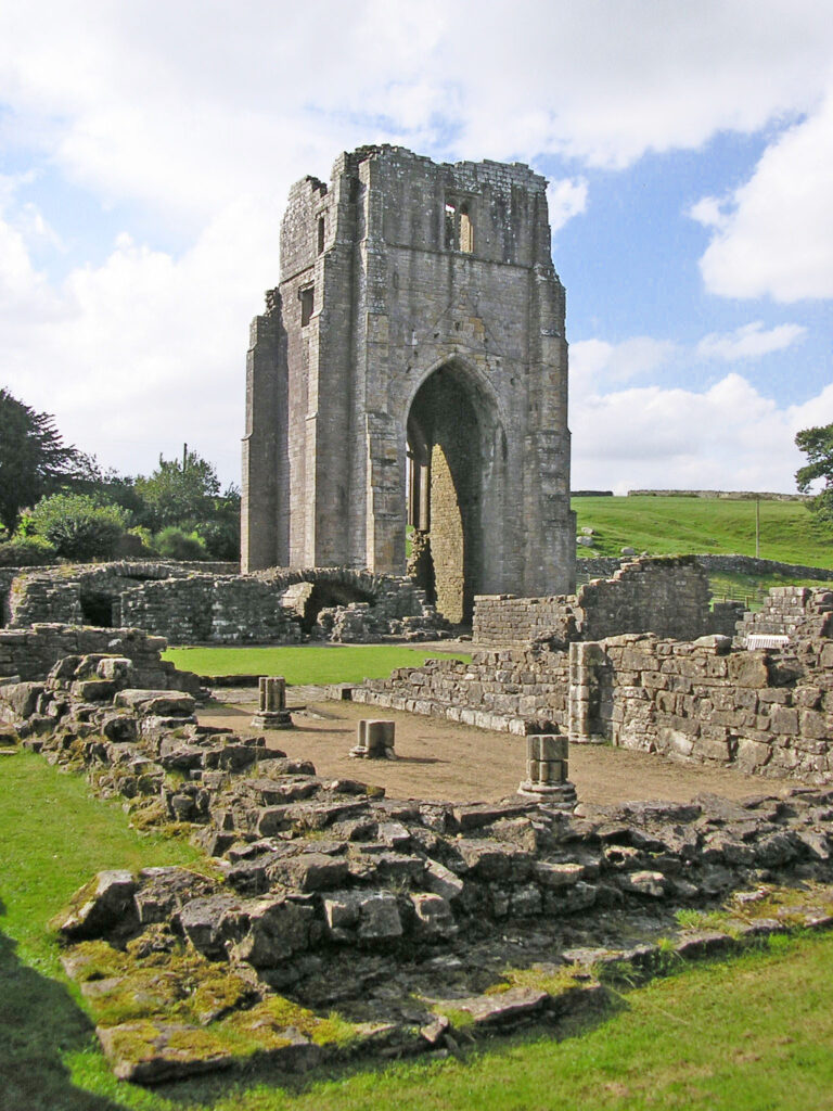 stone site in ruin