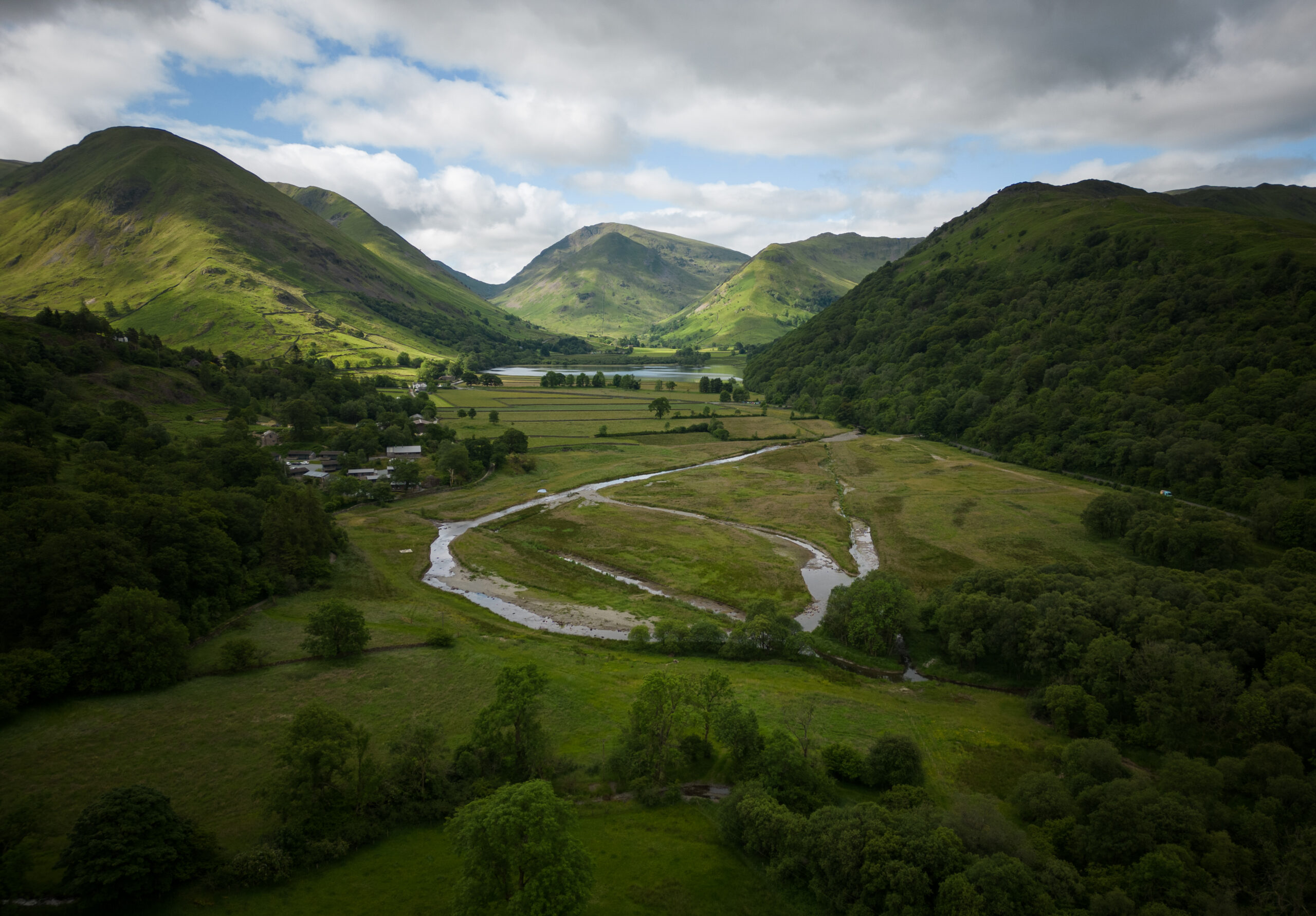 Riverlands' Goldrill Beck river restoration project in Ullswater ©National Trust ImagesLand & Sky _DJI_0552