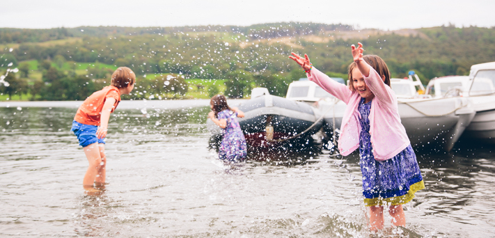 Splashing about