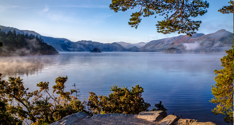 View across Derwentwater from Firar's Crag