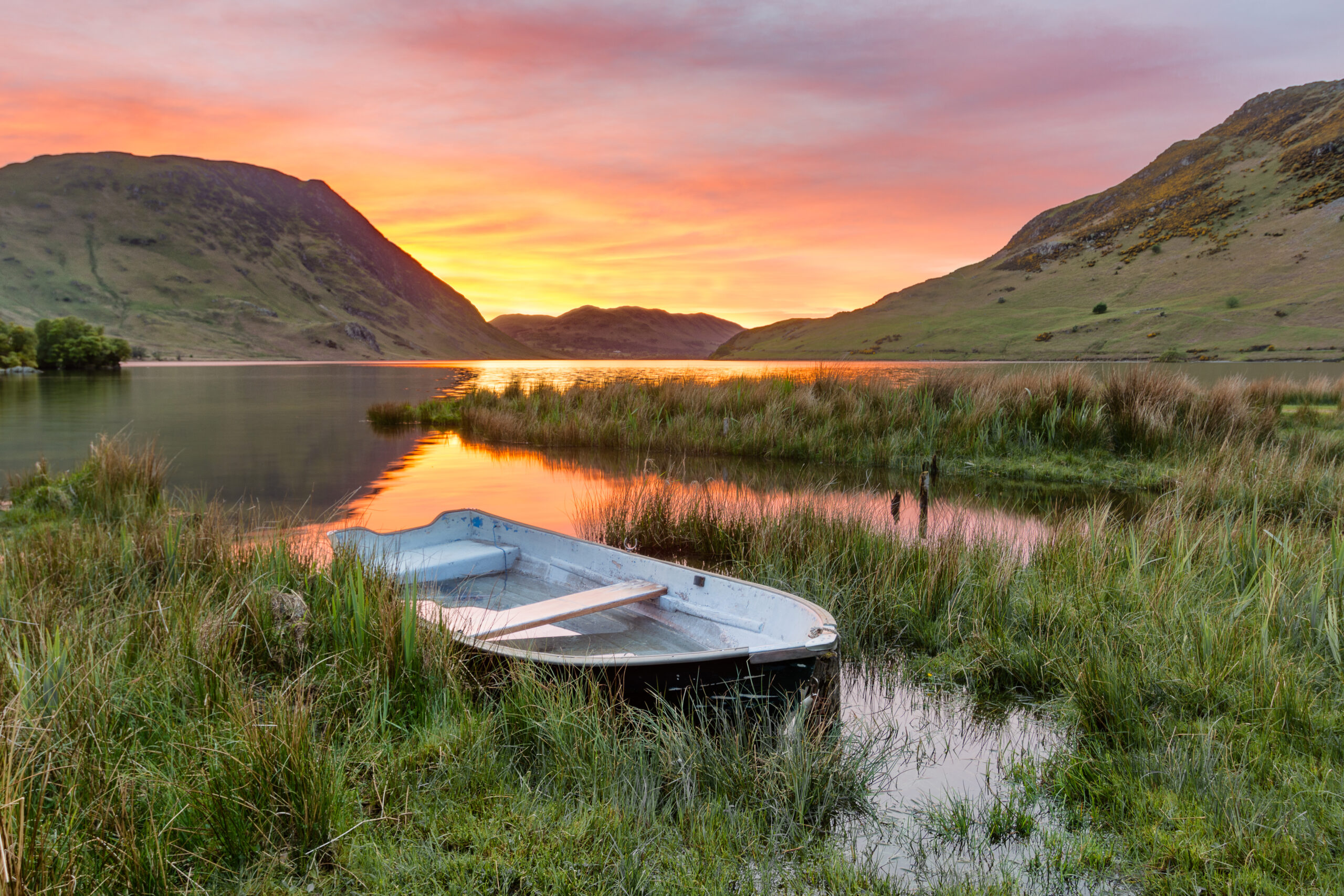 Sunset over Crummock Water